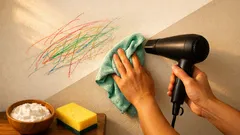 Cara menghapus coretan krayon di dinding tanpa merusak cat, aman dan rapi
