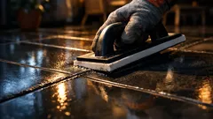 Cara memasang nat ubin agar rapi dan awet, lengkap dari adukan sampai finishing