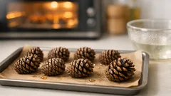 Cara membuka buah pinus yang susah mekar: trik oven 30 menit anti gagal