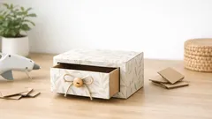 Cara membuat laci mini dari kardus bekas yang rapi, kuat, dan estetik