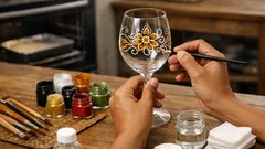 Cara melukis gelas kaca untuk pemula agar cat awet dan tidak mengelupas