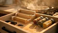 Cara bikin rak bumbu bertingkat di dalam laci, murah dan rapi