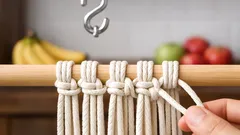 Cara bikin hammock buah macramé dalam 1 jam, dapur lebih rapi dan buah lebih awet